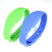 Custom Logo Printed 13.56Mhz Rfid Silicone Rubber Wristband Watch