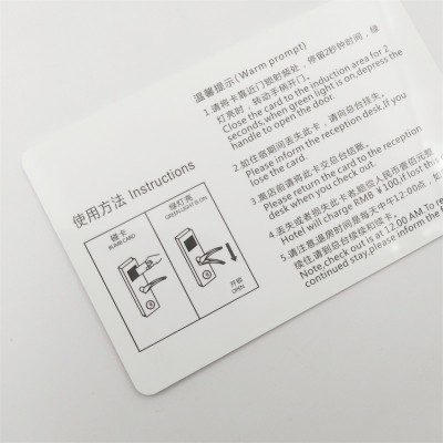 CMYK full color printed T5577 Plastic PVC RFID Hotel Key Cards Smart access control card