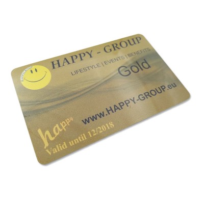 Double Side Printing glossy hard plastic PVC insert card