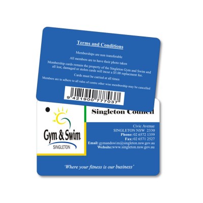 Plastic barcode customized printed loyalty gift pvc card