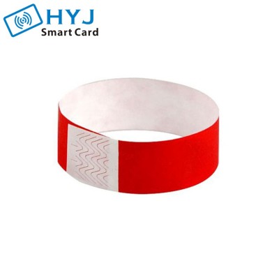 High quality festival friendship bracelets tyvek wristband with custom logo